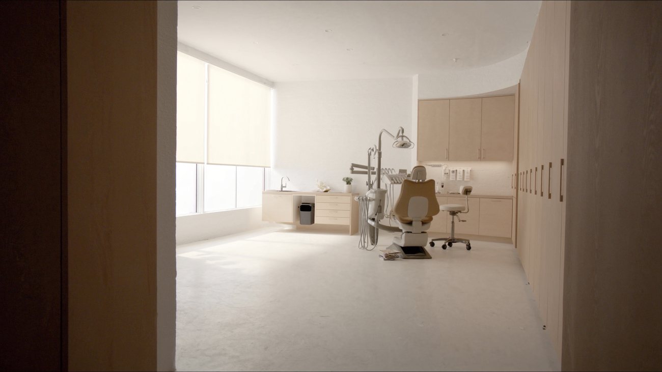 A bright treatment room inside Cheshire Dental Centre