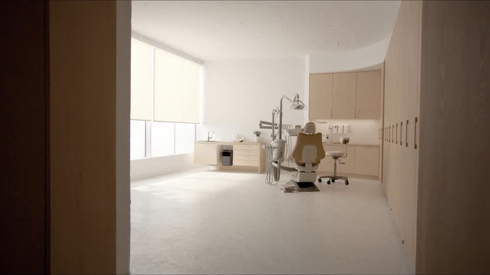 A bright treatment room inside Cheshire Dental Centre